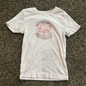 Hollister Light Pink Ribbed T-Shirt